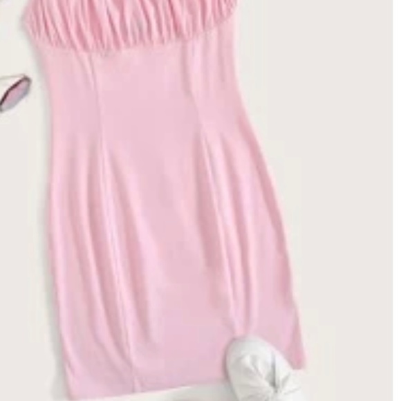 Pink mini dress - Picture 2 of 5